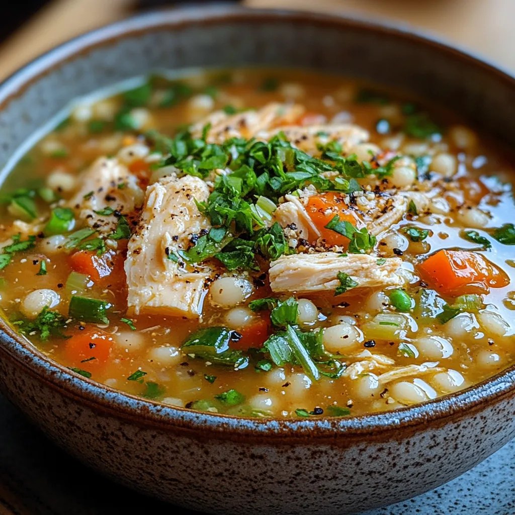 Sopa de Frango com Cuscuz e Pérolas: Uma Receita Incrível e Definitiva
