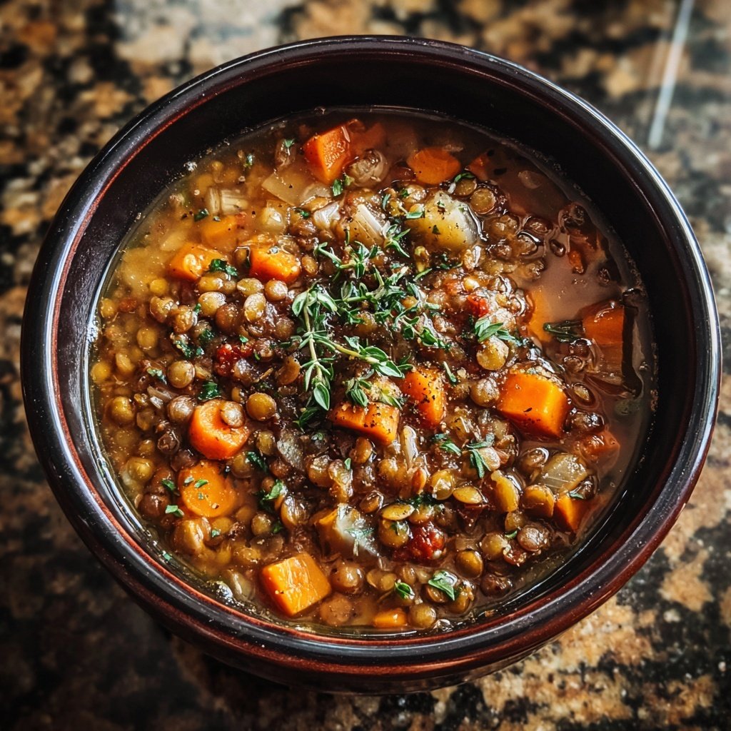 Sopa lentilhas italiana invernal farta