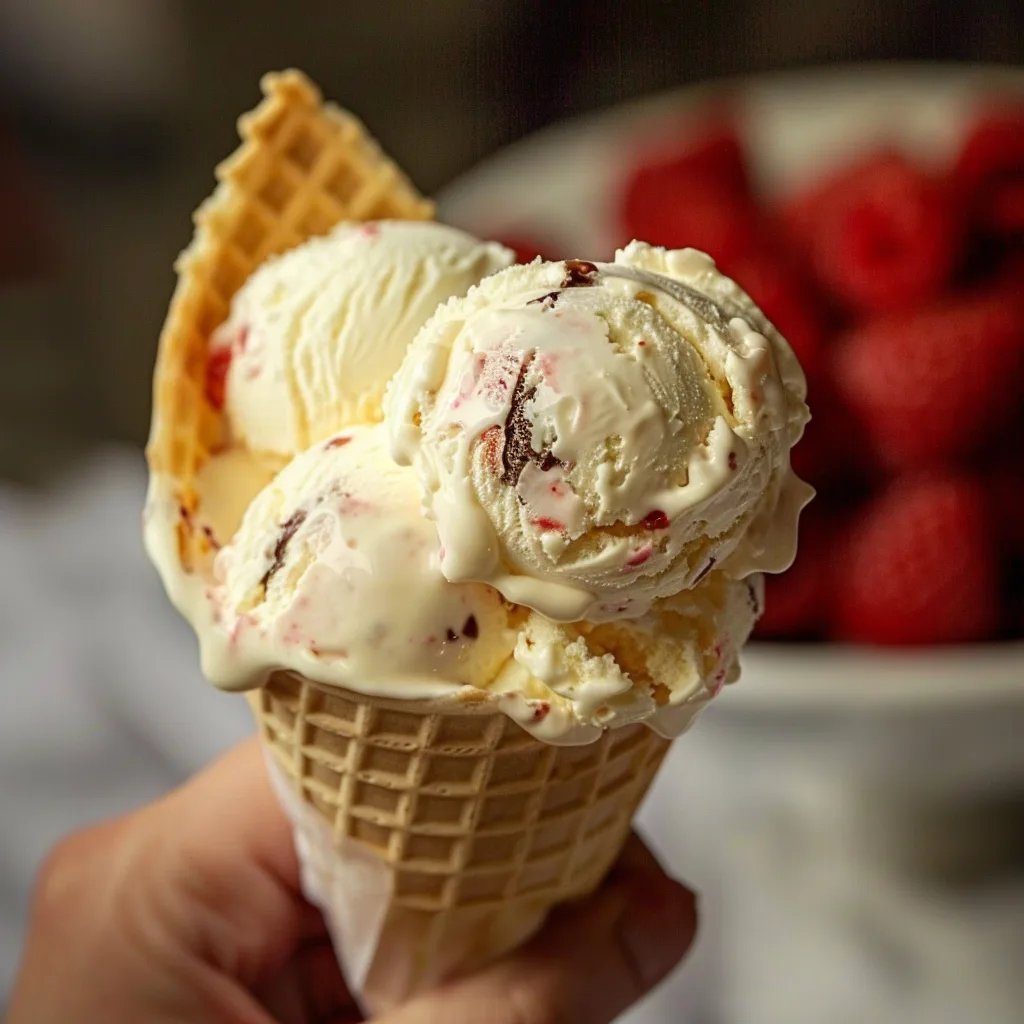 Delícia de Sorvete de Mascarpone