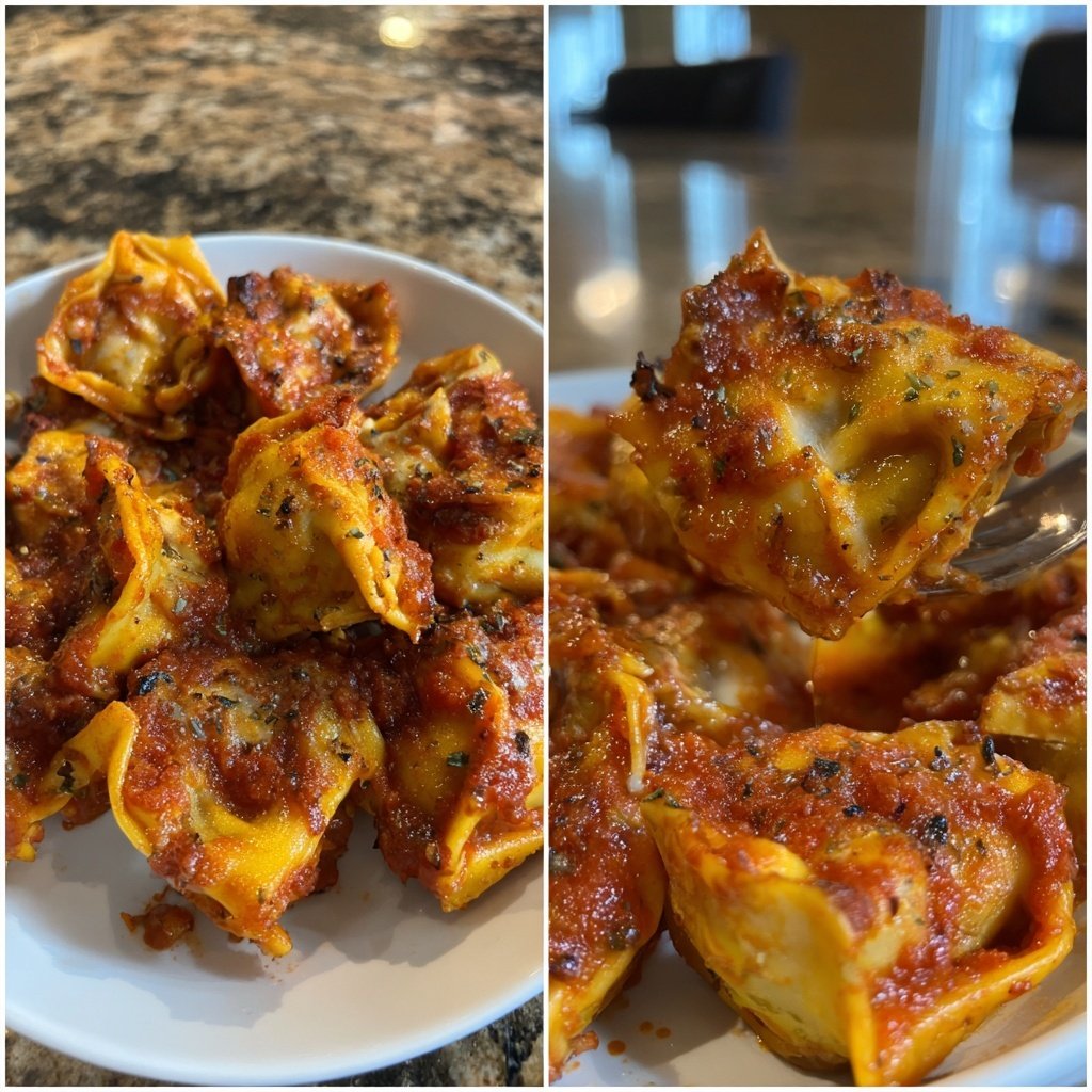Tortellini Assados Linguiça Molho Marinara