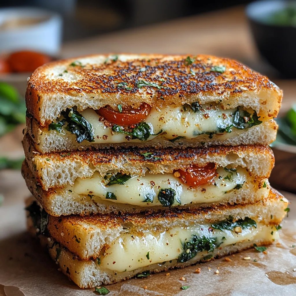 Sanduíche de Queijo Feta Grelhado com Espinafre: Uma Receita Incrível e Definitiva para os Amantes da Culinária