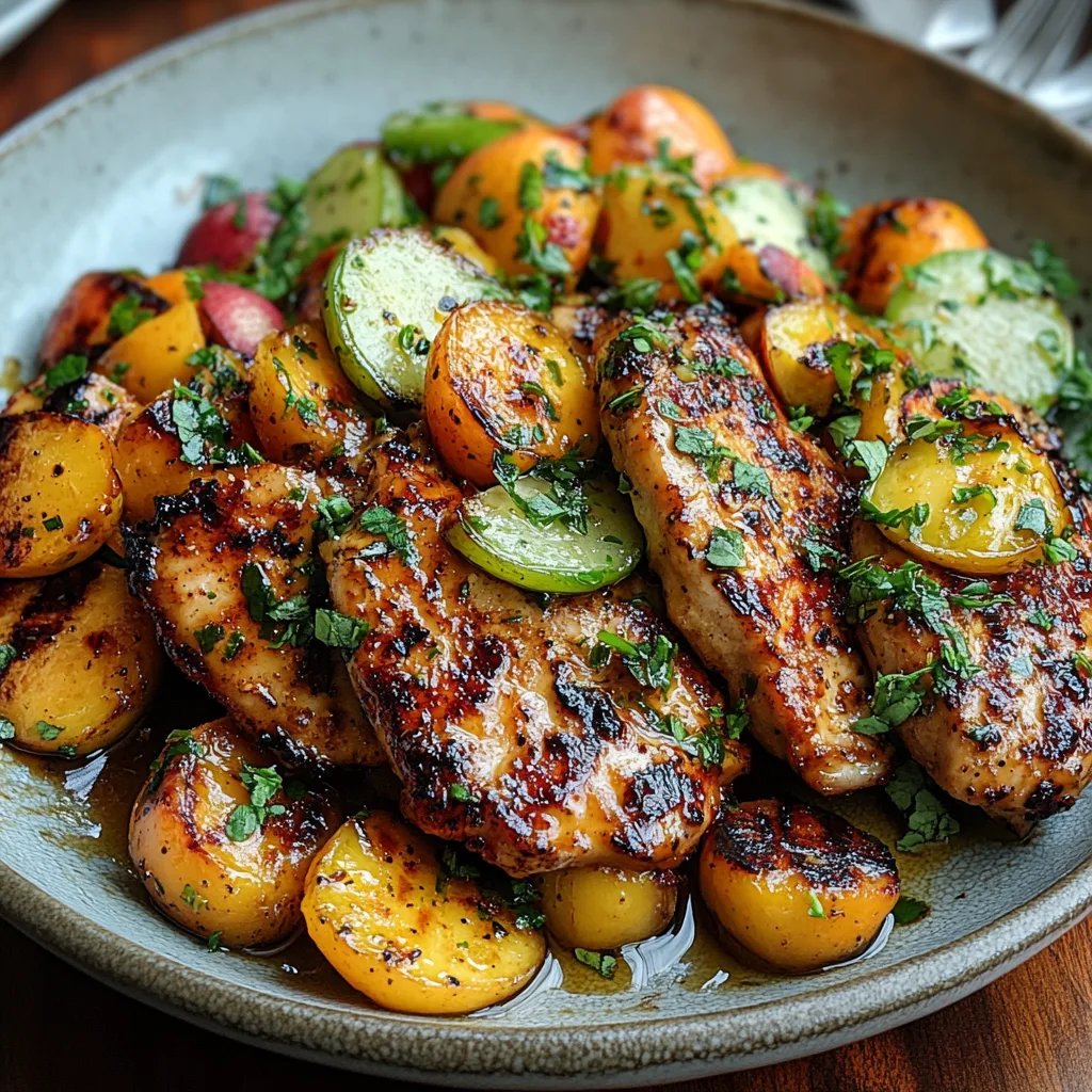 Frango Grelhado com Mel e Mostarda com Salada de Pêssego: Uma Receita Incrível e Definitiva