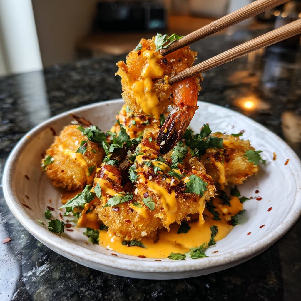 Camarão fritadeira ar bang bang