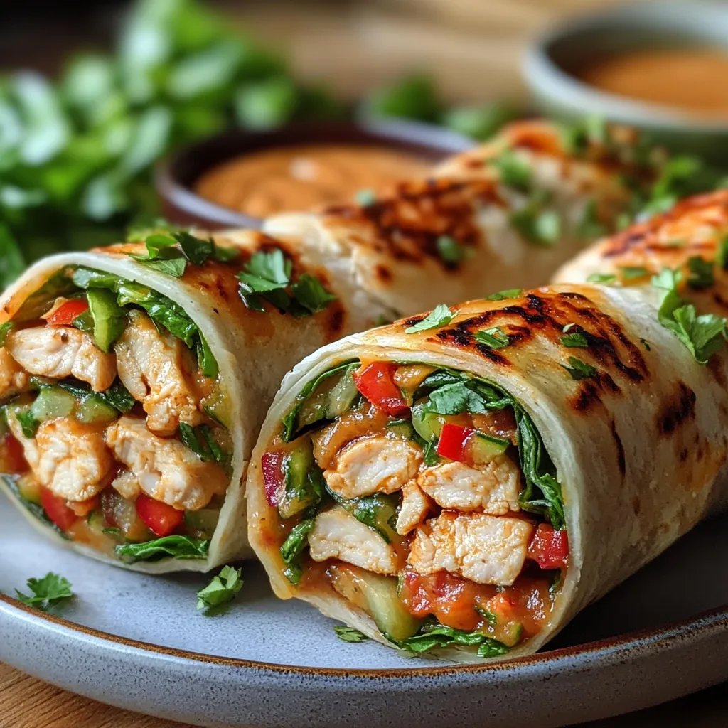 Wraps de Frango com Amendoim ao Estilo Tailandês: Uma Receita Incrível e Definitiva