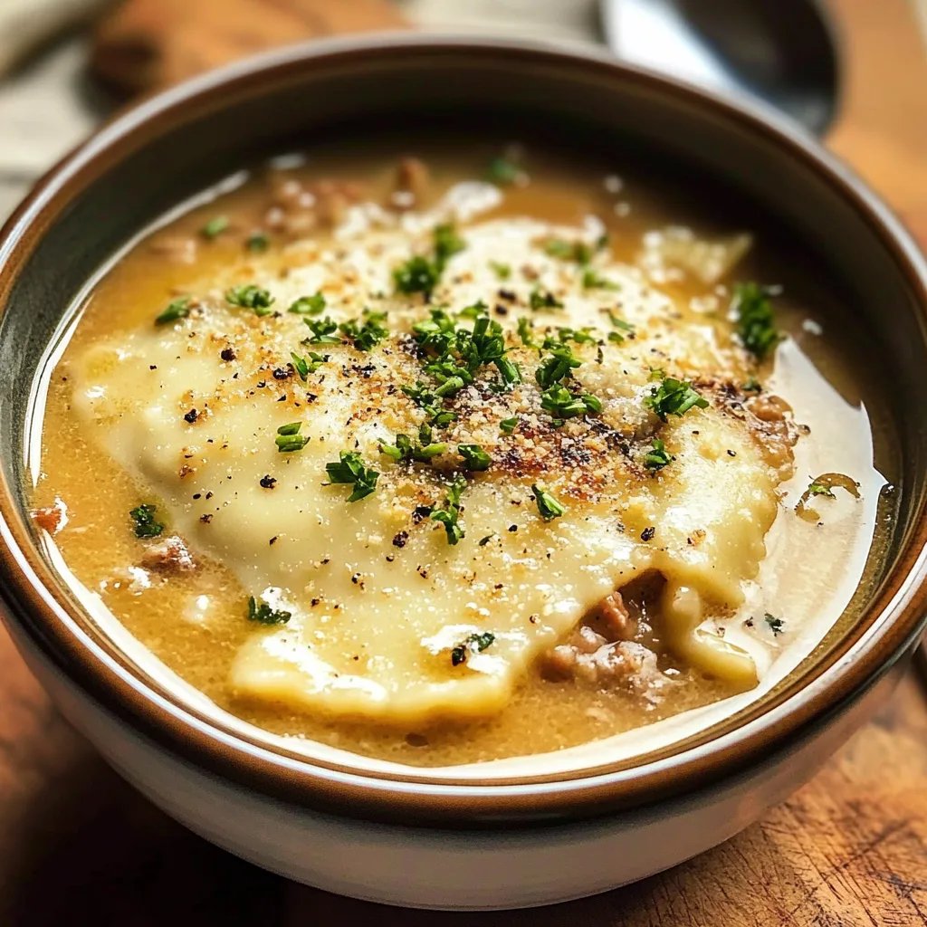 Sopa de lasanha cremosa e fácil