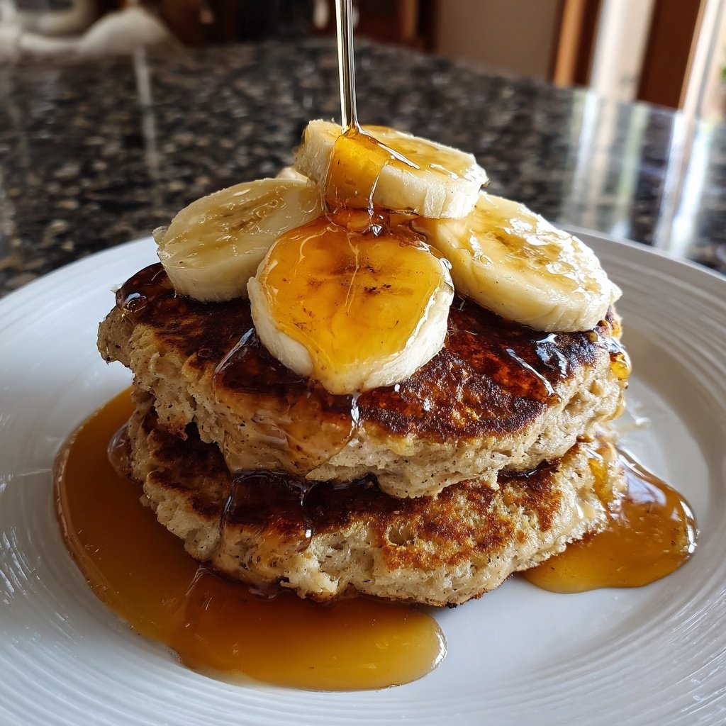 Panquecas banana aveia liquidificador fácil