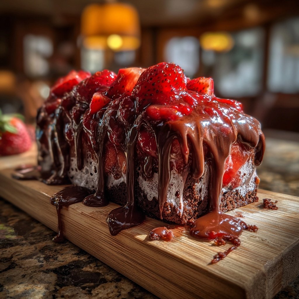 Fusão de chocolate com morango estilo Oriente Médio