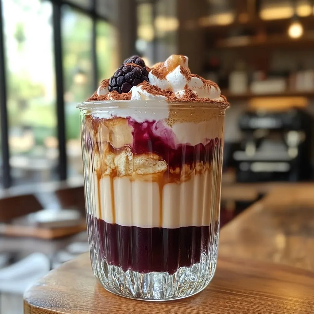 Latte Gelado de Baunilha com Mirtilo: Uma Receita Incrível e Refrescante