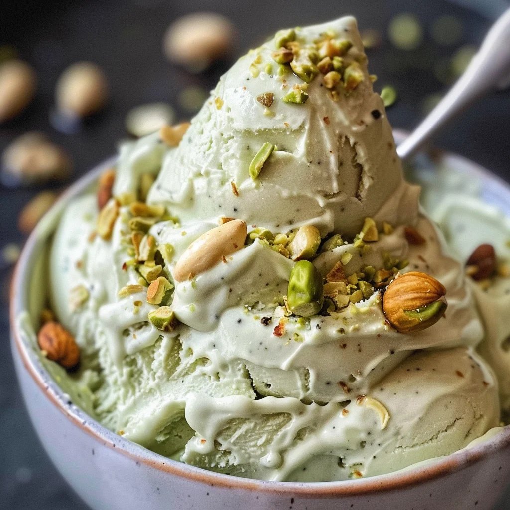 Frozen Yogurt de Pistache e Cardamomo