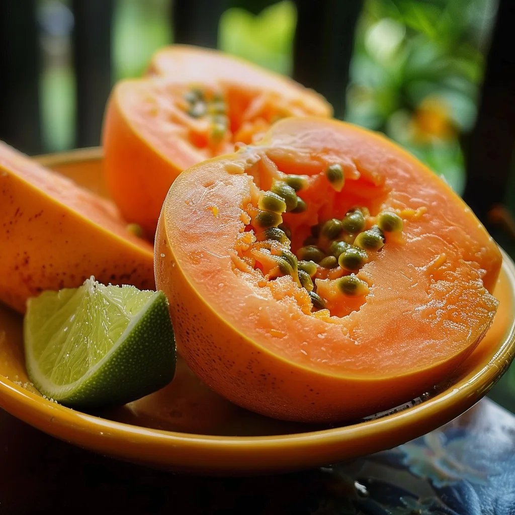 Sorvete de Papaya com Limão