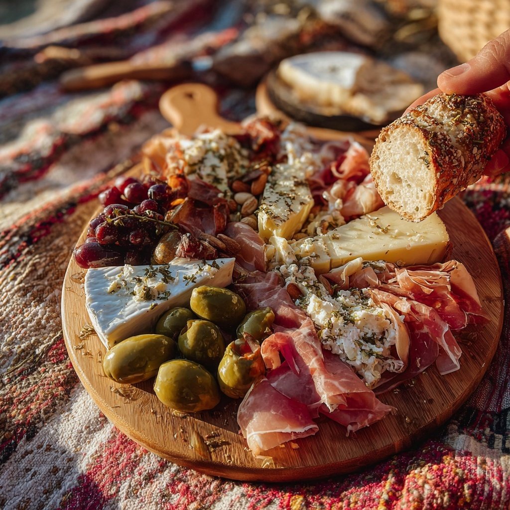 Como montar uma tábua de charcutaria pronta para piquenique