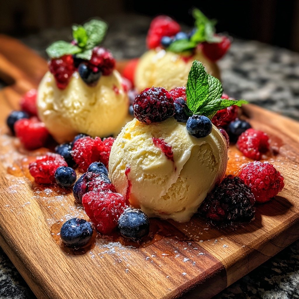 Serenata de Iogurte Congelado com Bagas