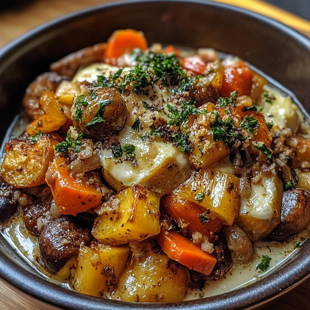 Ensopado de Legumes de Outono com Molho de Nozes e Queijo de Cabra: Uma Receita Incrível e Essencial