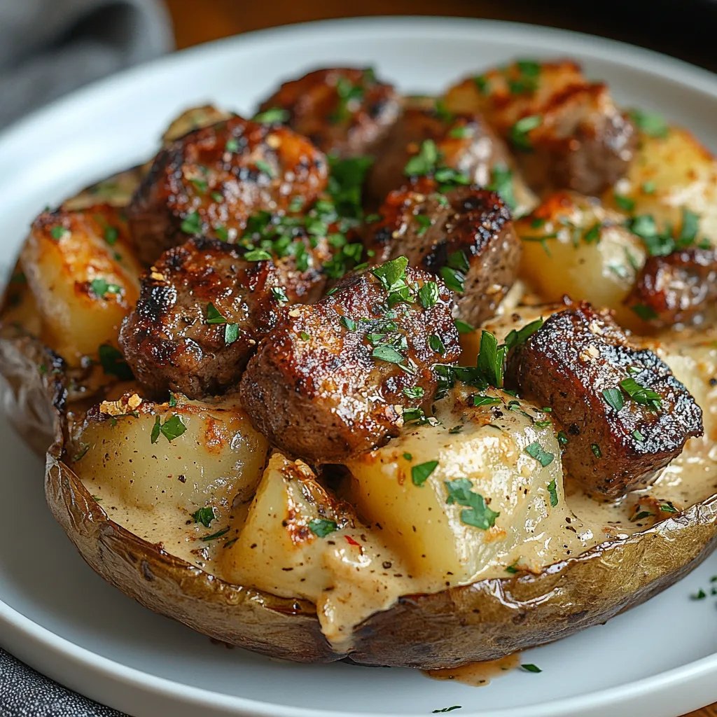 Batata Assada Recheada com Pedaços de Bife: Uma Receita Incrível e Definitiva