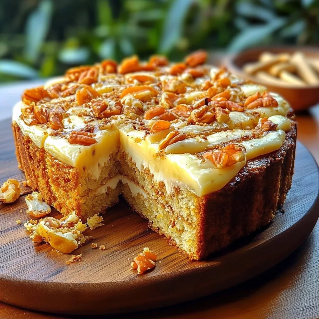 Bolo de cenoura com abacaxi