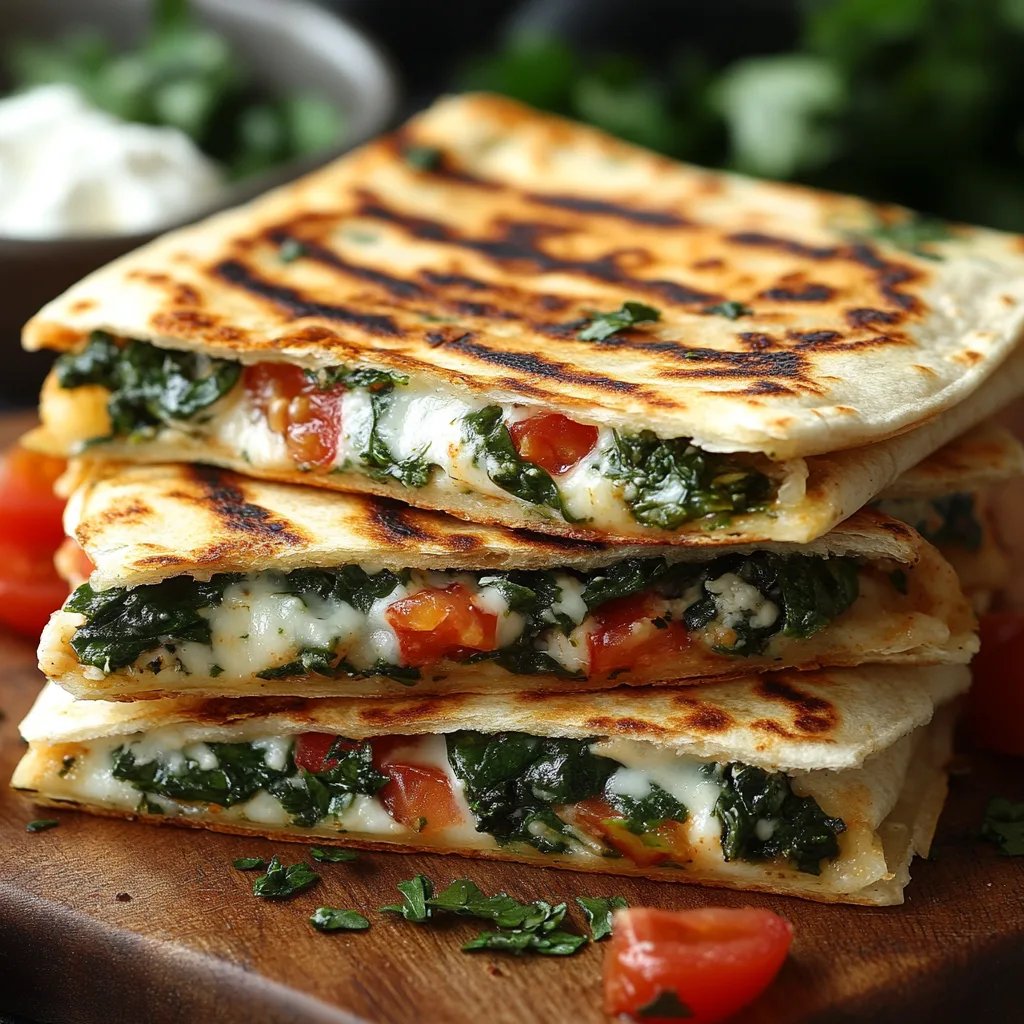 Quesadillas de Espinafre e Feta: Uma Receita Incrível e Definitiva