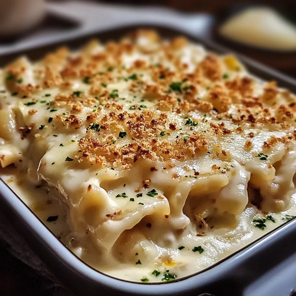 Lasanha Cremosa de Frango com Molho Branco